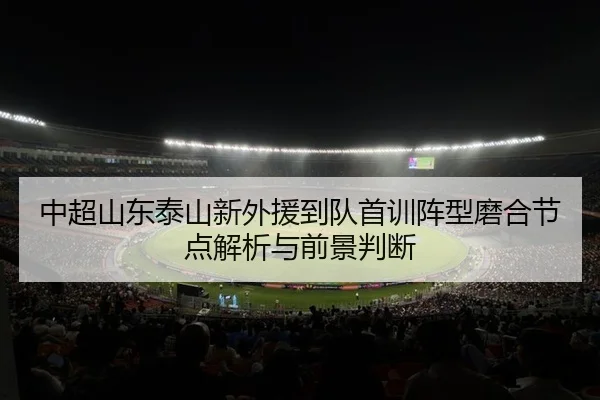 中超山东泰山新外援到队首训阵型磨合节点解析与前景判断